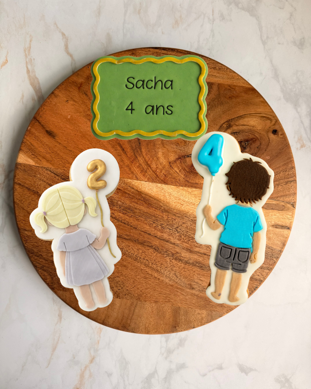 Biscuits personnalisés prénom et âge enfant